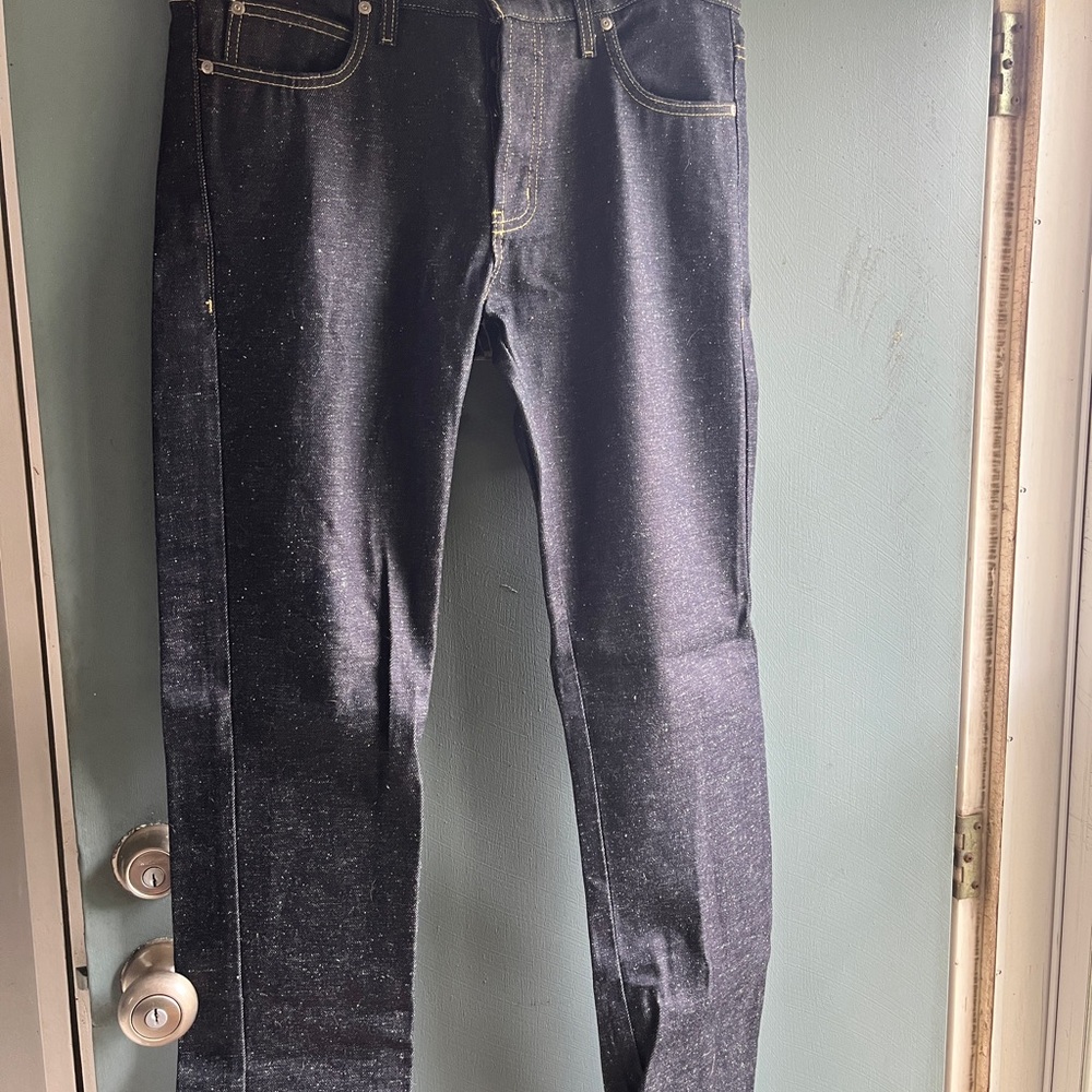 Naked & Famous Skinny Guy Jeans - size 34/32 Never worn! 11oz dry indigo